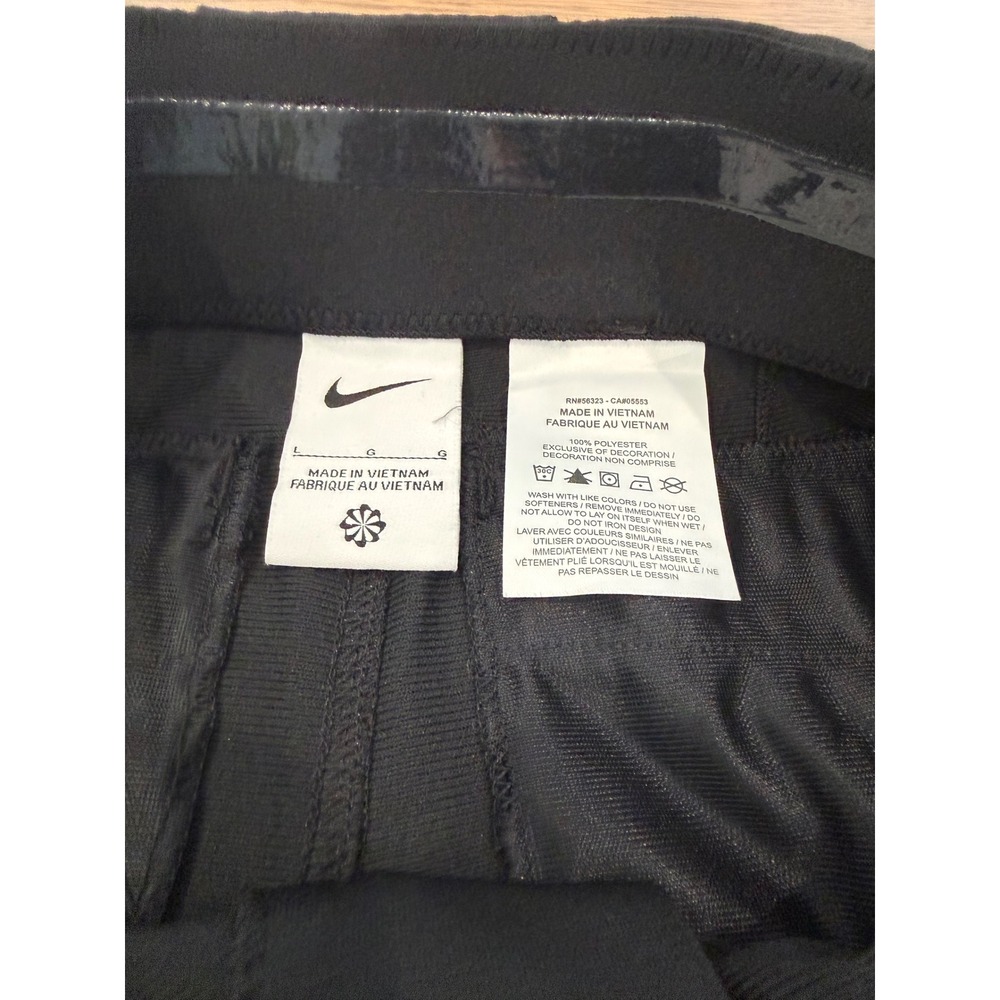 Nike Boys Baseball Pants Black Athletic Swoosh Logo Double Snap Waist Kids‎ - Picture 9 of 9